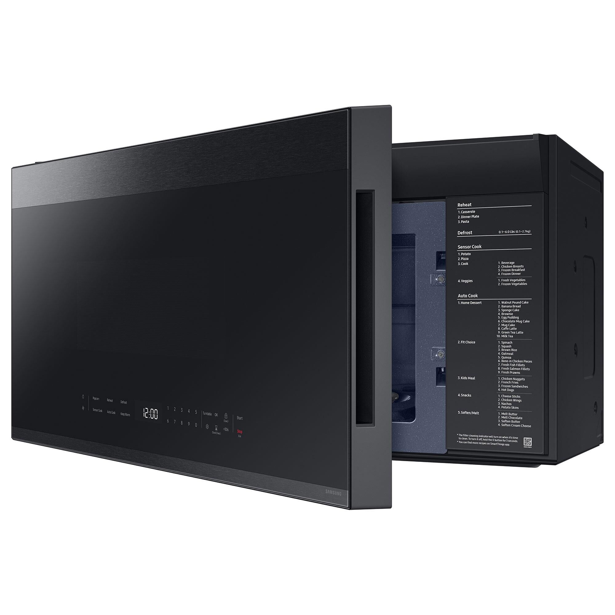 Black stainless steel countertop microwave samsung 2025