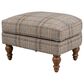 Smith Brothers Rectangular Ottoman in Blue, , large