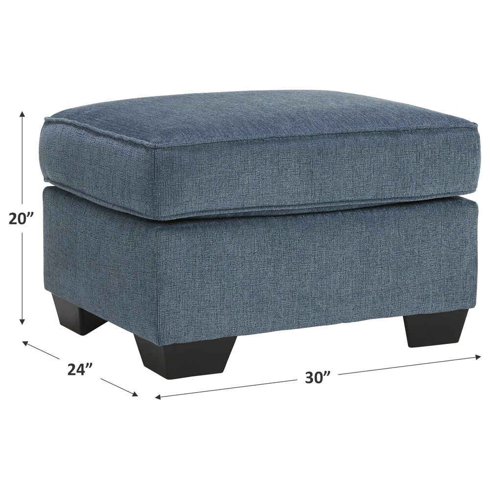 Ashley Cashton Ottoman in Blue, , large