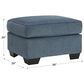 Ashley Cashton Ottoman in Blue, , large