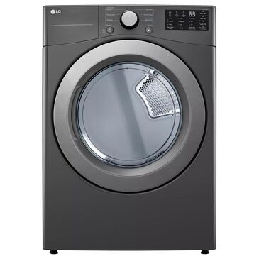 LG 7.4 Cu. Ft. Ultra Large CapacityElectric Dryer with Sensor Dry in Middle Black, , large