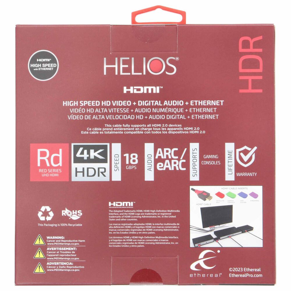 Sanus Tilting Wall Mount for 32" - 90" TVs with Red Series HDMI Cable and 7-Outlet 900J Surge Protector Power Strip in Black, , large