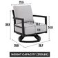 Hearth and Haven Outdoor Swivel Lounge Chair in Ember Black, , large