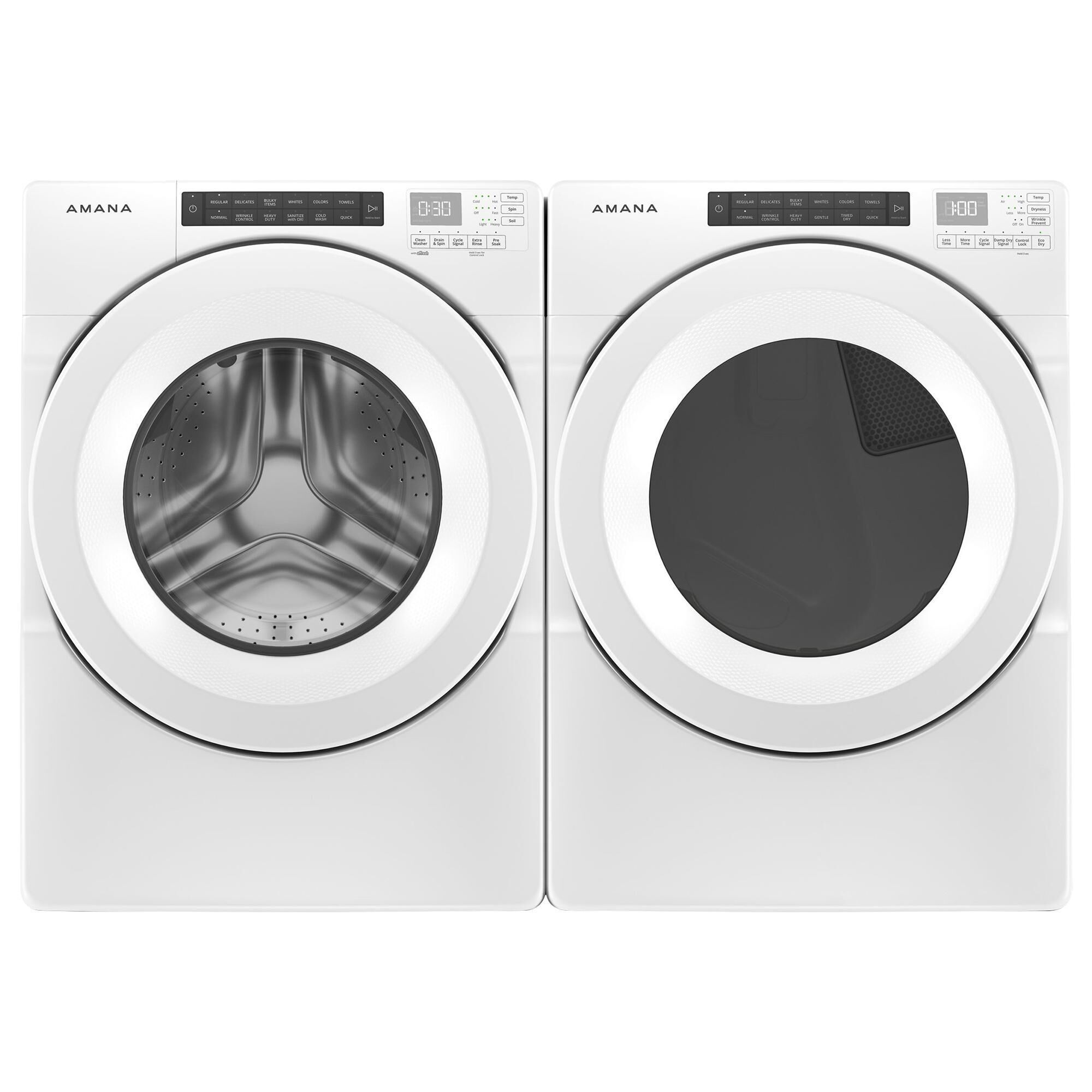 Amana 7.4 Cu. Ft. Front Load Gas Dryer with Sensor Drying in White NFM