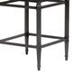 Armen Living Marvin Counter Height Stool with Night Life Blue Upholstery in Antique Pewter, , large