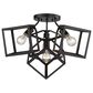 Golden Lighting Cassio 4-Light Semi-Flush in Matte Black, , large