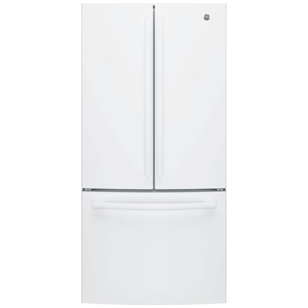 GE Appliances 18.6 Cu. Ft. Counter-Depth French-Door Refrigerator in White, , large