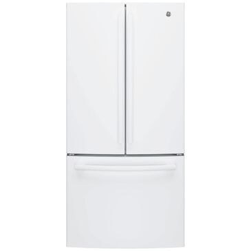 GE Appliances 18.6 Cu. Ft. Counter-Depth French-Door Refrigerator in White, , large