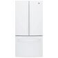 GE Appliances 18.6 Cu. Ft. Counter-Depth French-Door Refrigerator in White, , large