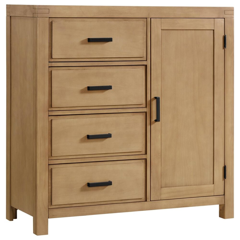 Oxford Baby Mystic 4-Drawer Chifforobe with Door in Honey, , large