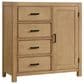 Oxford Baby Mystic 4-Drawer Chifforobe with Door in Honey, , large