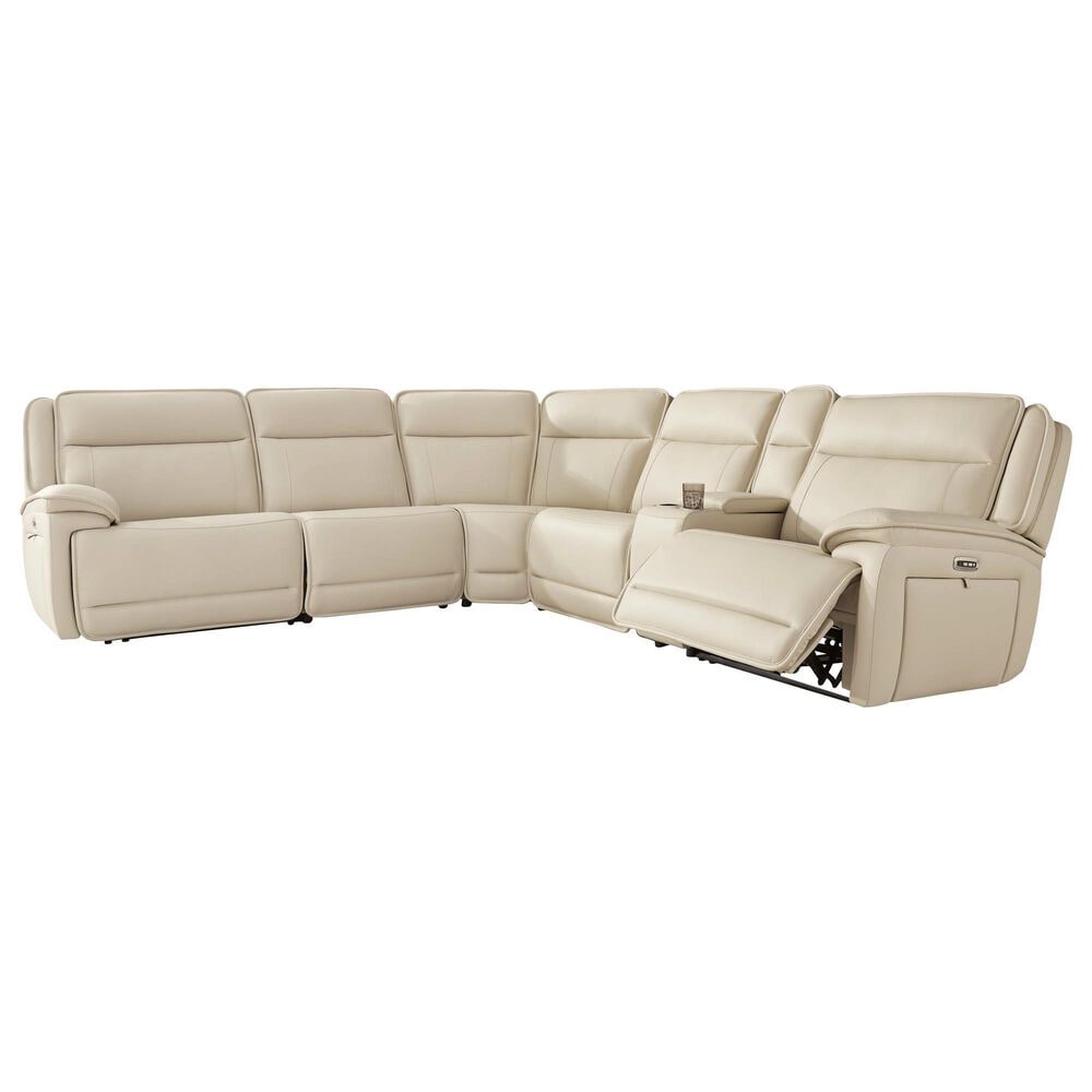 Ashley Double Deal 6-Piece Power Reversible Reclining Sectional with Console in Almond, , large
