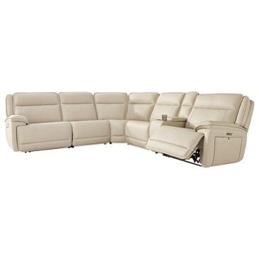 Ashley Double Deal 6-Piece Power Reversible Reclining Sectional with Console in Almond, , large