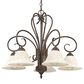 Golden Lighting Homestead 5-Light Nook Chandelier in Rubbed Bronze, , large