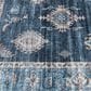 Central Oriental Rugease Velveteen Raquel Navy and Light Blue 7"6" x 9"6" Area Rug, , large