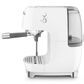 SMEG Retro Style 47 Oz Espresso and Cold Brew Coffee Machine in White, , large