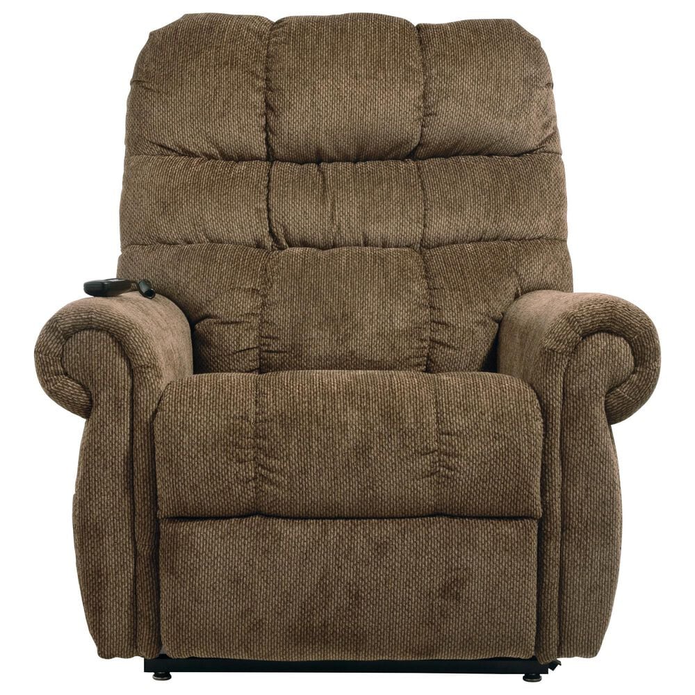 Signature Design by Ashley Ernestine Power Lift Recliner in Truffle, , large