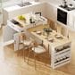 HOMLUX 83" Kitchen Island in White, , large