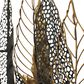Maple and Jade 26" x 38" Leaves Wall Decor in Black and Gold, , large