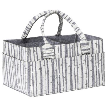 Trend Labs Birch Felt Storage Caddy in Gray and White, , large