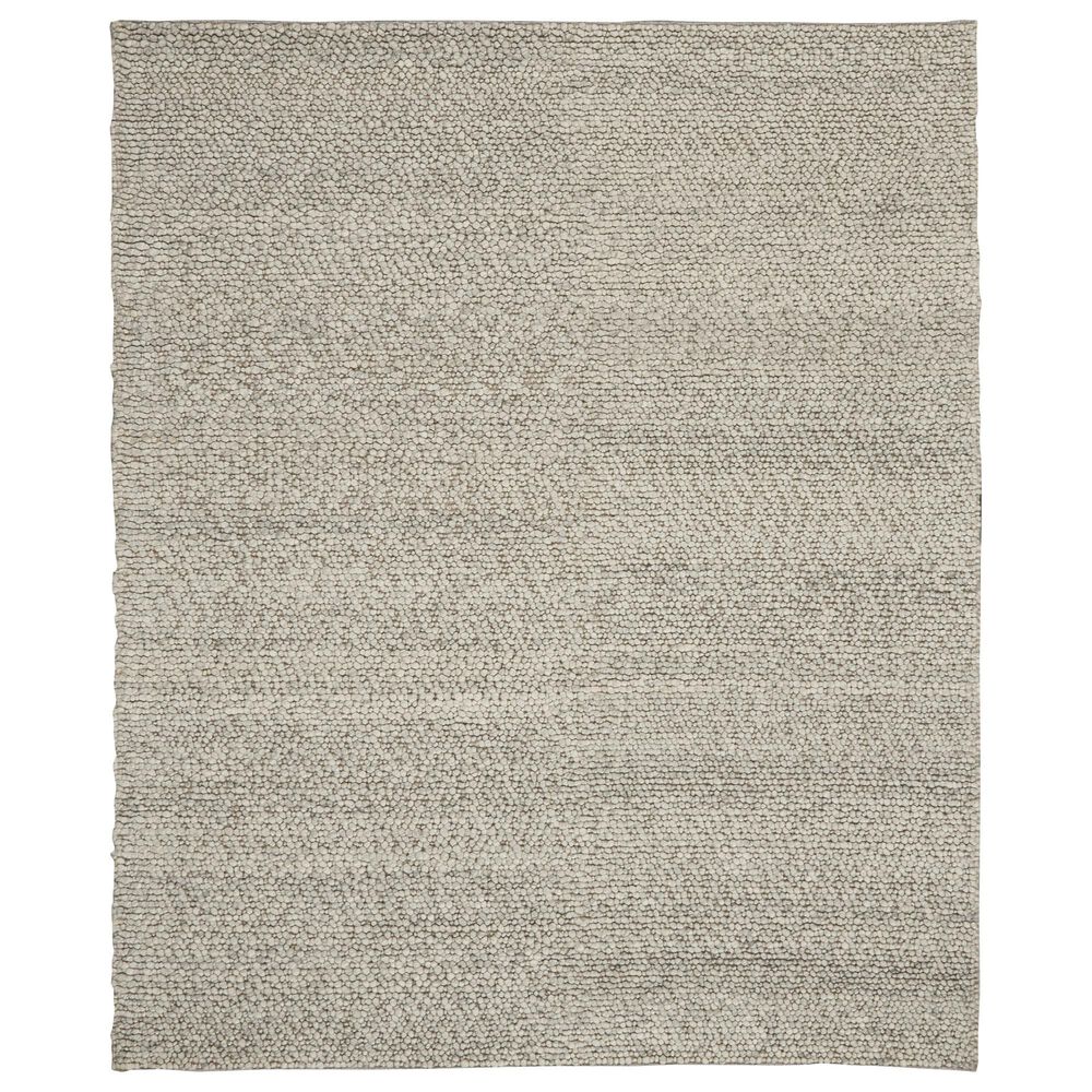 Nourison Riverstone Grey and Ivory 9" x 12" Area Rug, , large