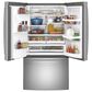GE Appliances 27.8 Cu. Ft. French Door Refrigerator with TwinChill Evaporators in Stainless Steel, , large