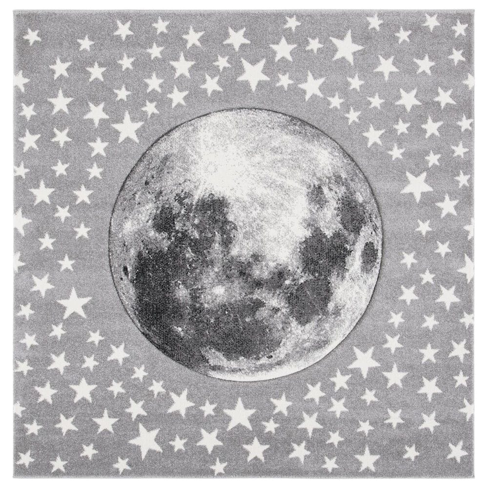 Safavieh Carousel 5"3" Square Light Grey and White Kids  Area Rug, , large