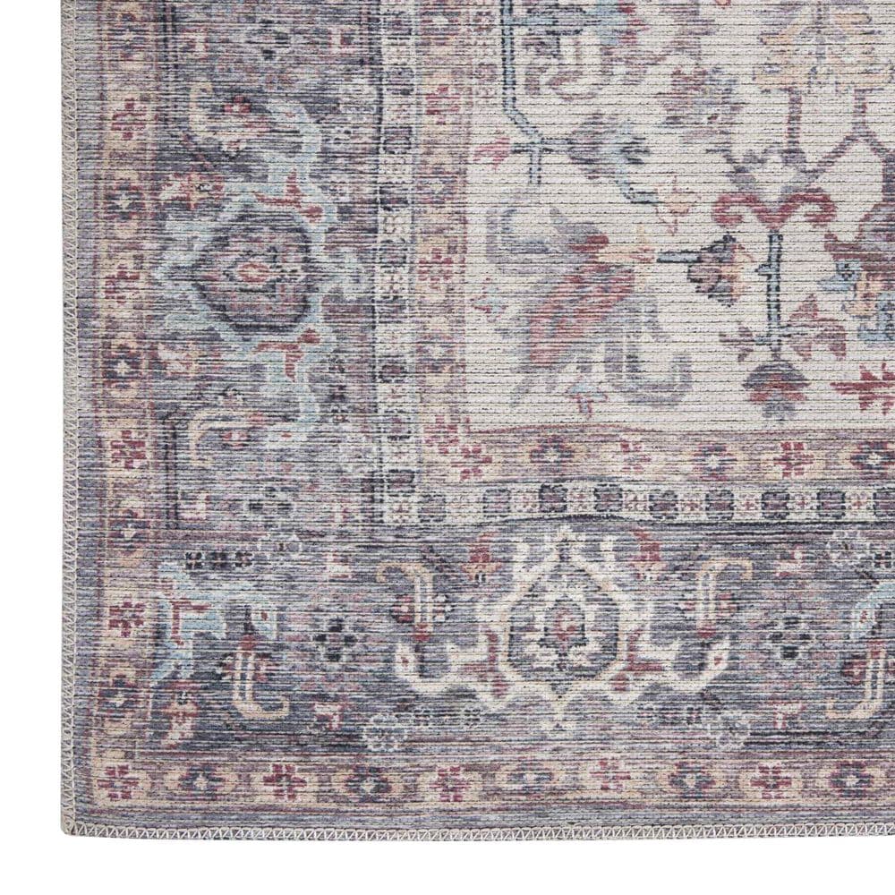 Nourison New Concept Washables Grey 2&#39;2&quot; x 10&#39; Runner, , large