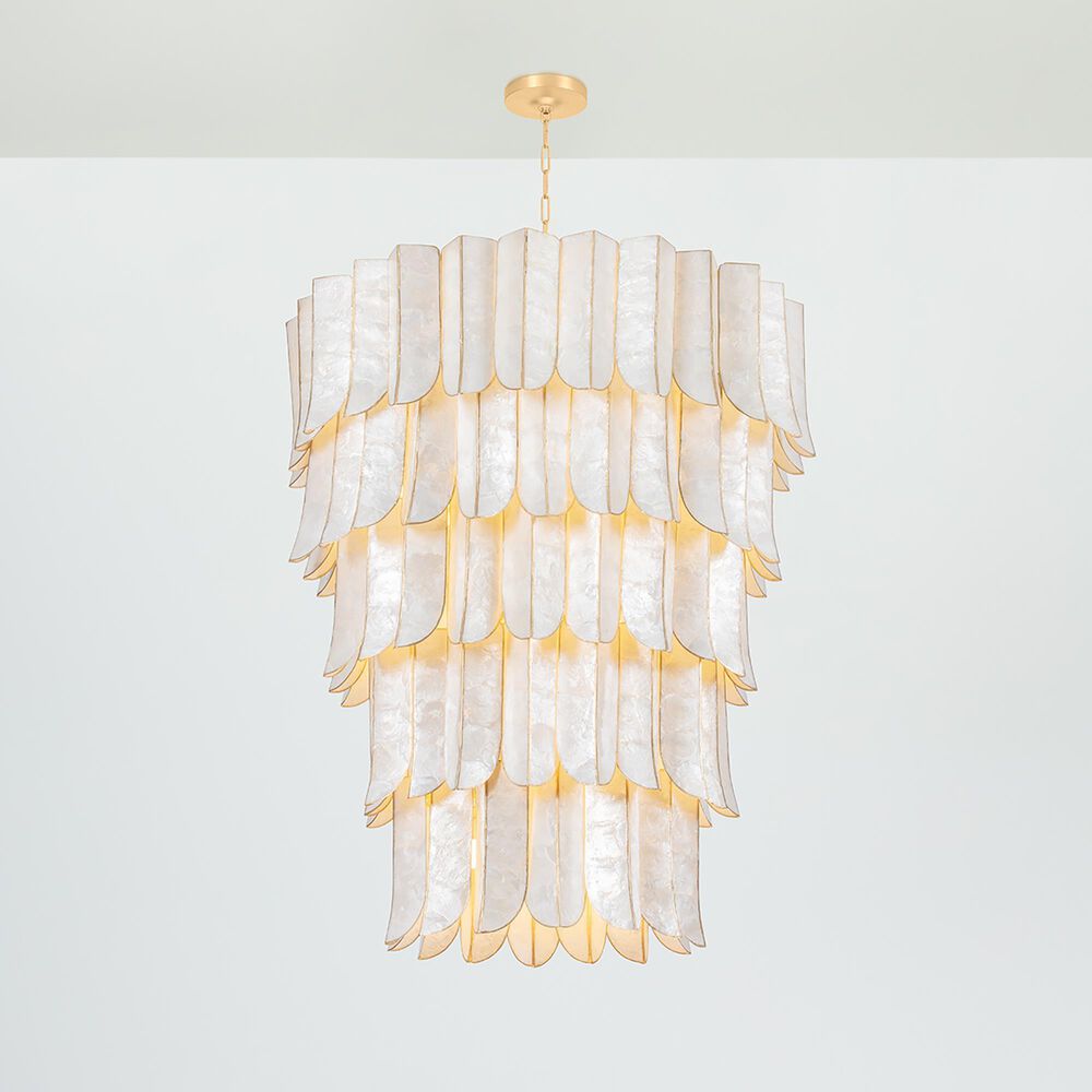 Corbett Lighting Cartagena 27-Light Chandelier in Vintage Gold Leaf, , large