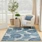 Nourison Garden Oasis Floral Blue 6" x 9" Indoor/Outdoor Area Rug, , large