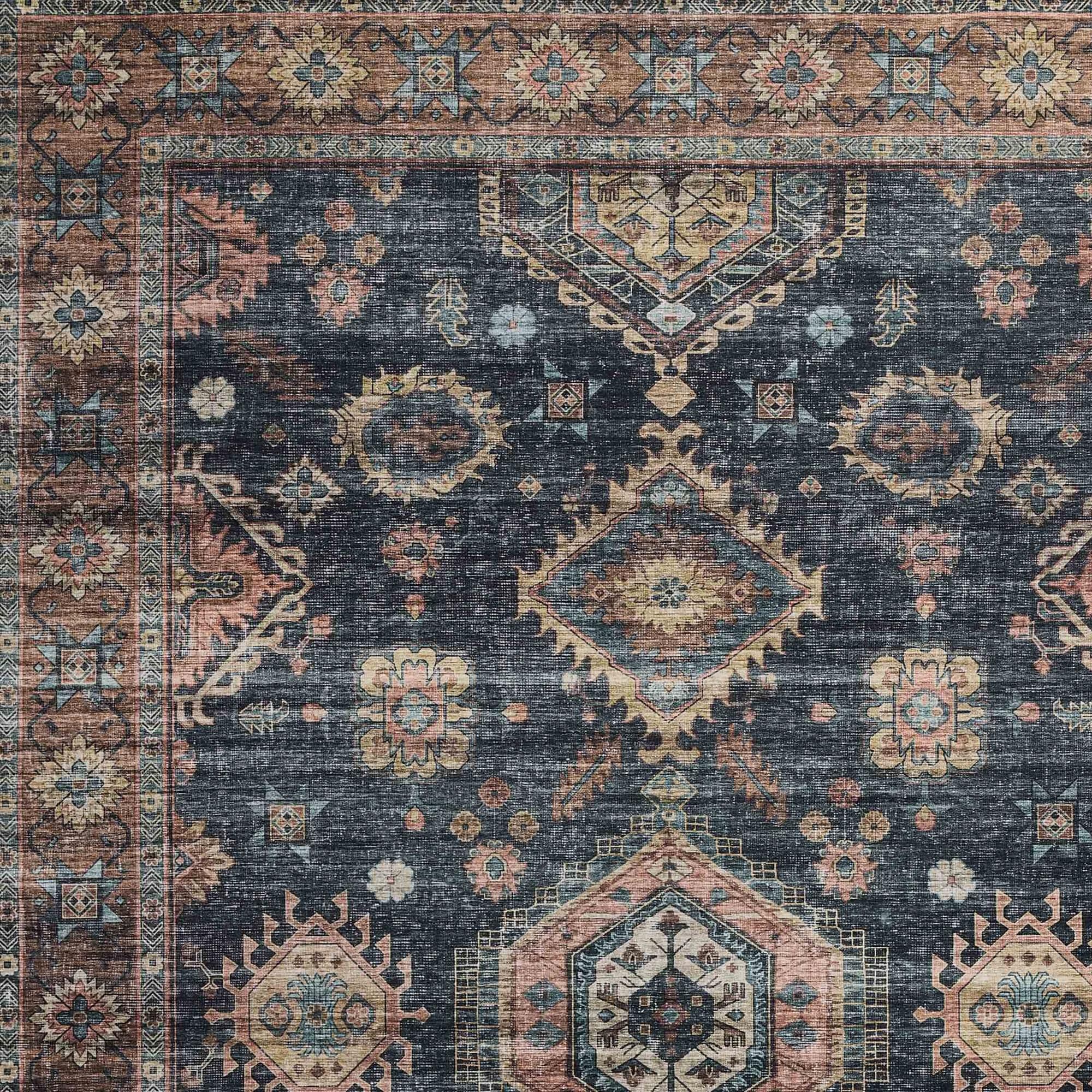 Loloi Anniston Denim and Sunset 5' x 7'6