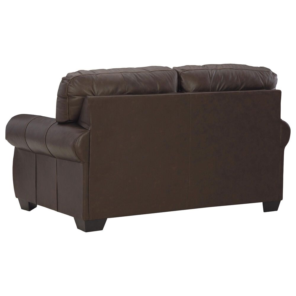 Ashley Colleton Stationary Loveseat in Dark Brown, , large