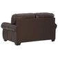 Ashley Colleton Stationary Loveseat in Dark Brown, , large
