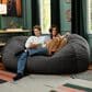 Jaxx Grand Lounger 7" Bean Bag Sofa in Black, , large