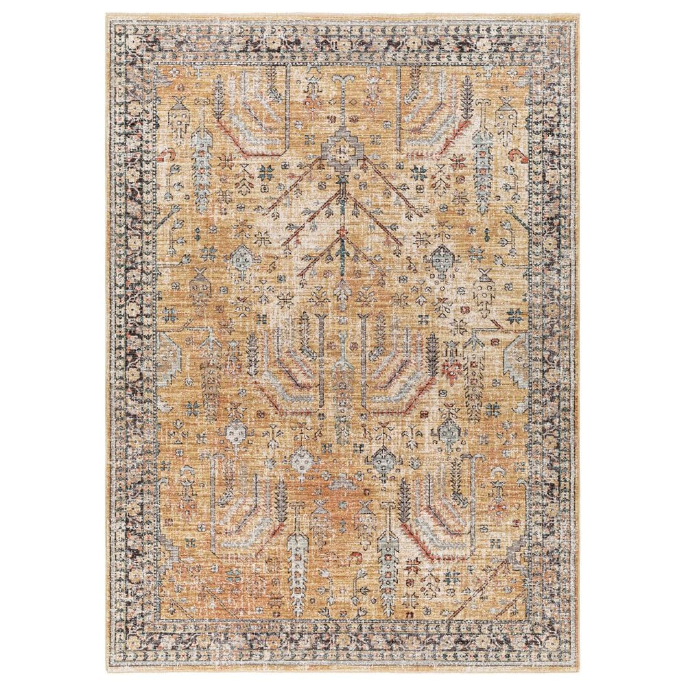 Surya Carlisle 2" x 2"11" Olive, Medium Gray, Off-White, Dark Brown, Dark Blue and Sage Area Rug, , large