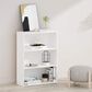 HOMLUX 3-Tier Open Shelf Bookcase in Plain White, , large