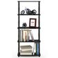 HOMLUX Turn-N-Tube 5-Tier Open Storage Bookshelf in Americano and Black, , large