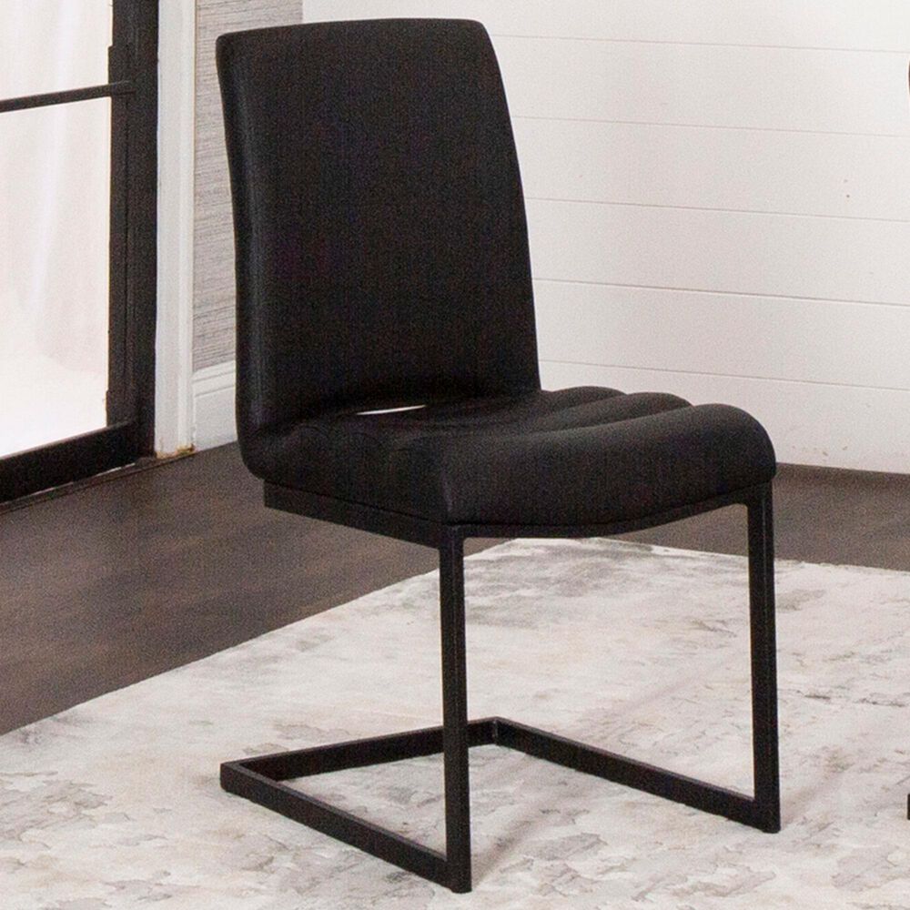 Sunset Furniture Rhea Side Chair in Matte Black, , large