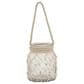 Maple and Jade Round Decorative Indoor/Outdoor Candle Lantern with Rope Handle in Clear and Cream, , large