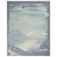 Nourison Prismatic PRS19 8"7" x 11"6" Seafoam and Silver Area Rug, , large