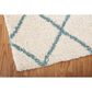Nourison Brisbane BRI08 5" x 7" Ivory and Aqua Area Rug, , large