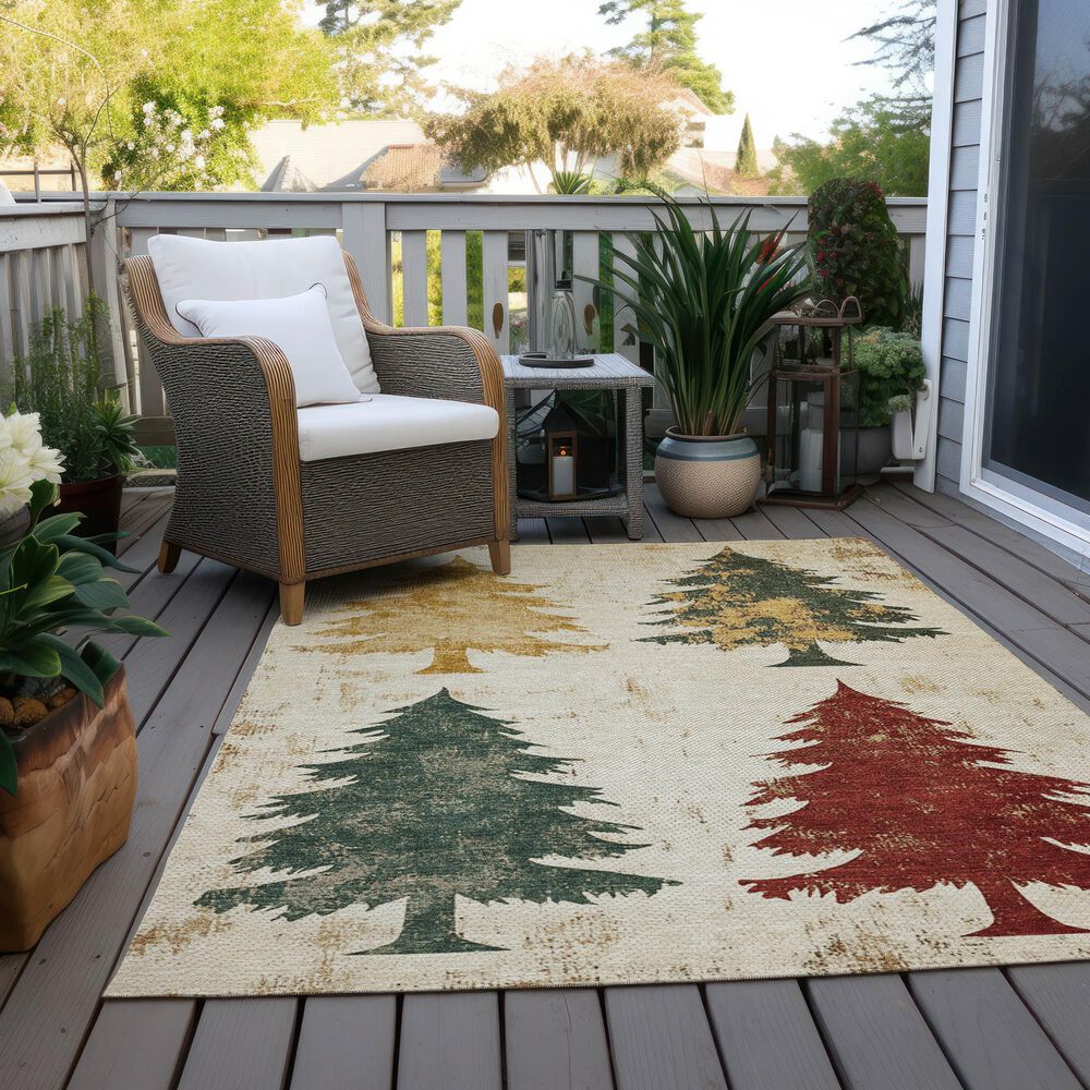 Dalyn Rug Company Wonderland WN19 3&#39; x 5&#39; Ivory Indoor/Outdoor Area Rug, , large