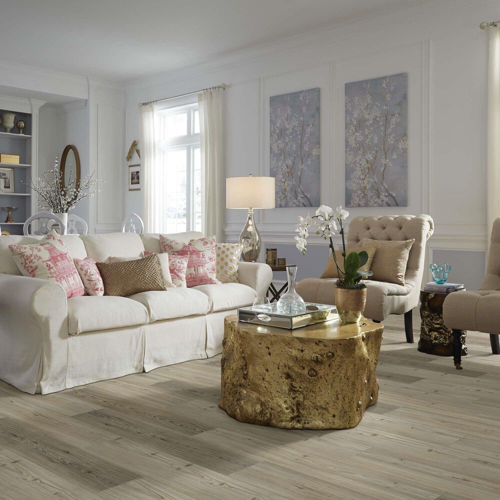 Shaw Distinction Plus Light Pine 7&quot; x 48&quot; Vinyl Plank, , large