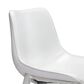 Zuo Modern Magnus Counter Chair in White/Silver (Set of 2), , large