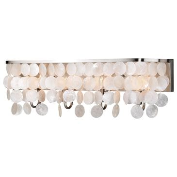 Vaxcel Elsa 4-Light Capiz Shell Bathroom Vanity in Satin Nickel, , large