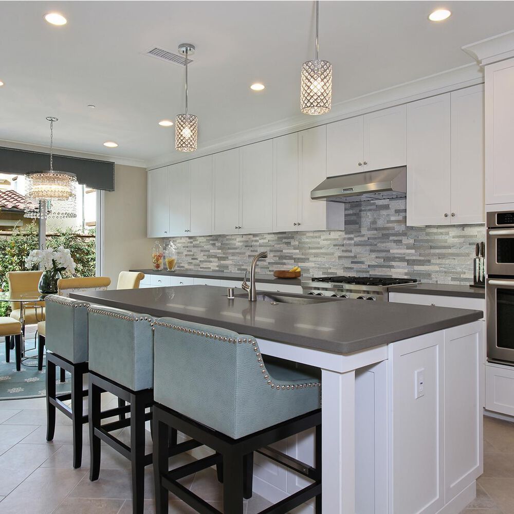 NFM Custom Countertops Iced Gray 3cm Quartz Countertop, , large