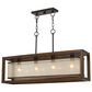 Cal Lighting Island Chandelier in Wood, , large