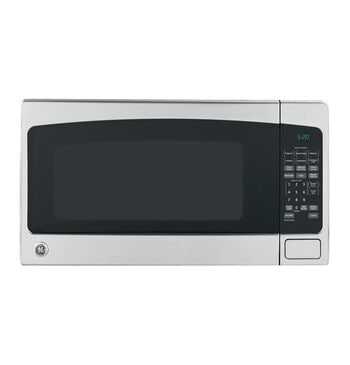 GE Appliances 2.0 Cu. Ft. Countertop Microwave Oven in Black and Stainless Steel, , large
