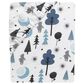Lambs and Ivy Pooh Bear Fitted Crib Sheet in White and Blue, , large