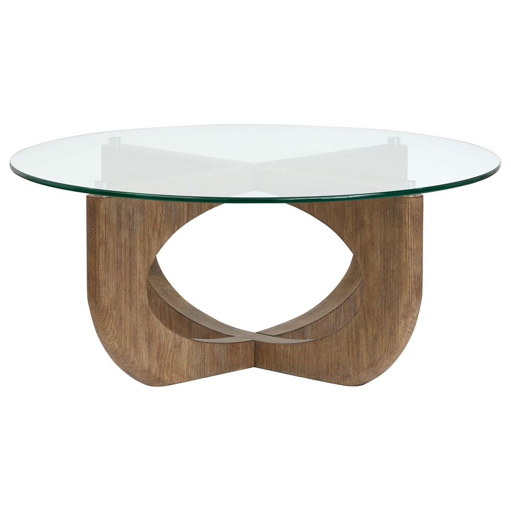 Nicolette Home Lainey Cocktail Table in Almond and Clear, , large